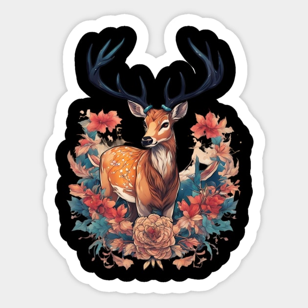 Deer Artwork Sticker by animegirlnft